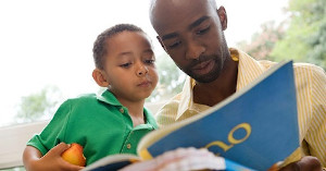 Parent reading to child